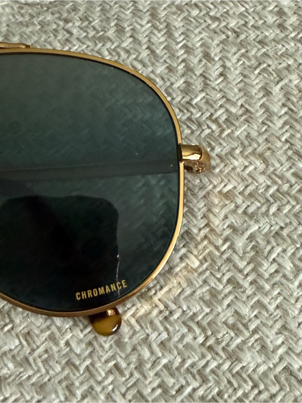 Ray-Ban Polarized Cromance Classic Gold Aviator Sunglasses - Picture 6 of 7